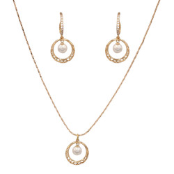 Komplet biżuterii Xuping pozłacany 18k - MF3369876